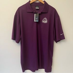 Nike Golf Men ‘Purple’ Size XL Wildlife Foundation Logo Embroidered Polo Shirt